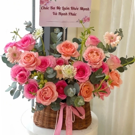 Giỏ hoa mẫu 25
